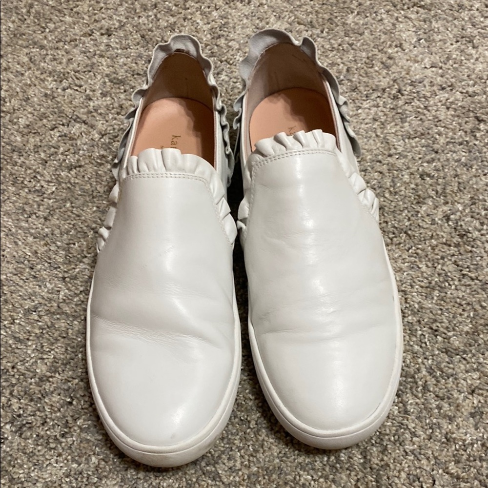 Kate Spade White Sneakers with Elastic Panels